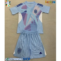 Maglie da calcio Spagna Portiere Prima Maglia Bambino Europei 2024 Manica Corta (+ Pantaloni corti)